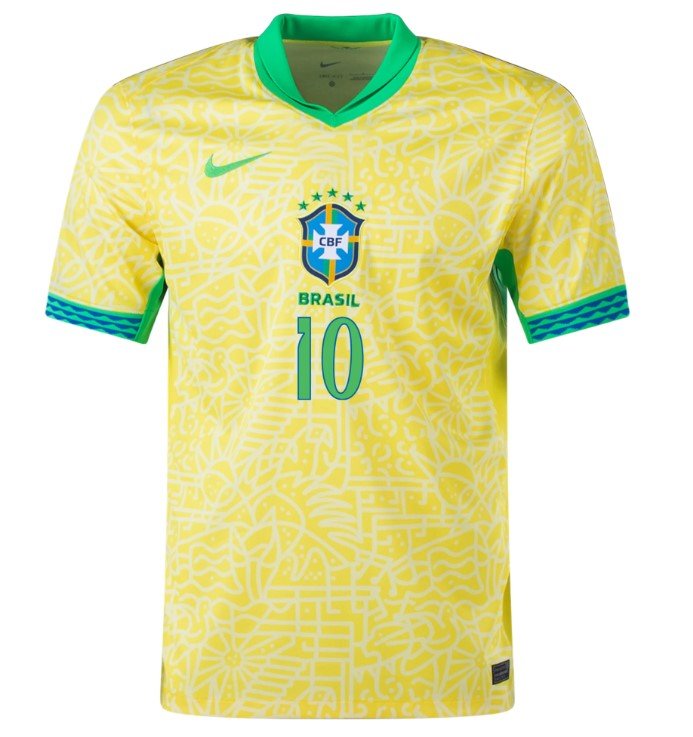 Maillot Brésil Domicile 2024/25 - Neymar Jr. 10 - MyBabiesHeros