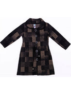 6-7-8-9-10 age winter girl fleece buttoned jacket model3
