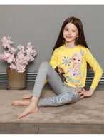 kids girls clothing pajamas 3/10 age princess printed