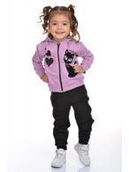 sweet girl tracksuit set 3/10 ages purple color