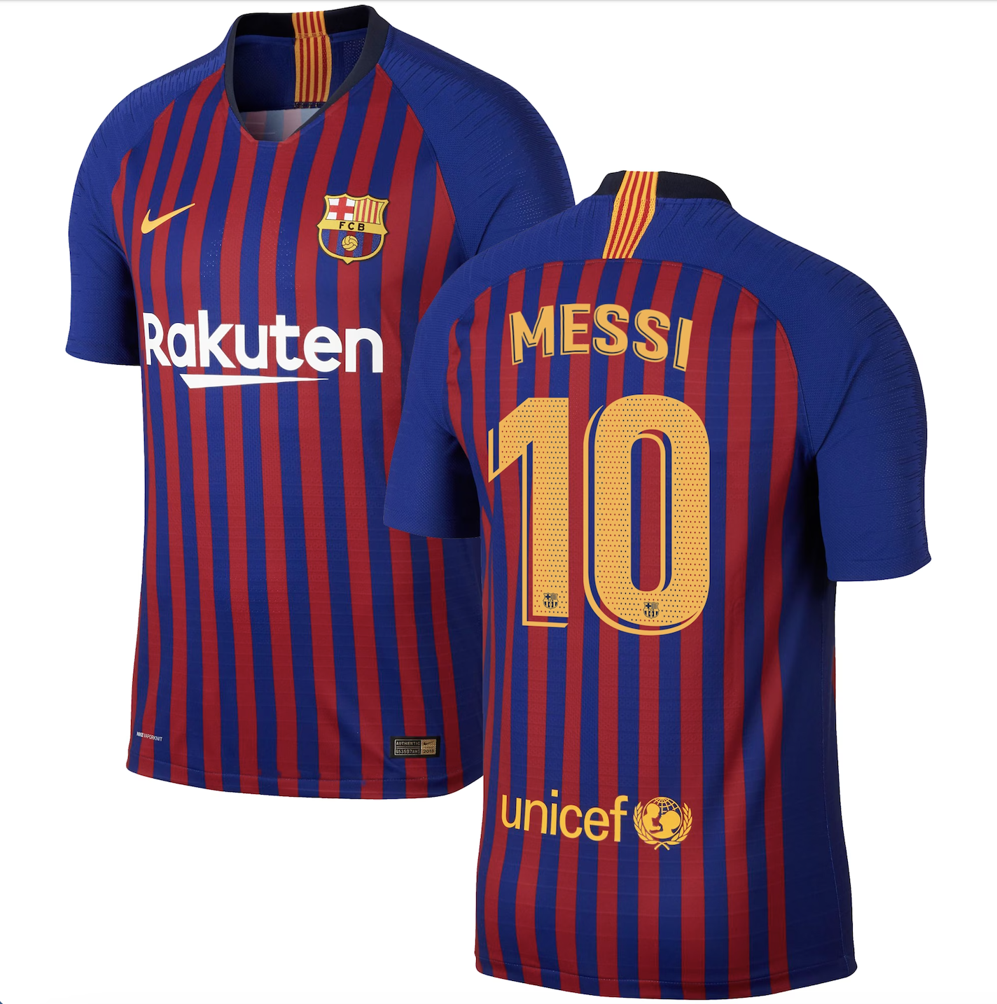 Maillot Barcelone Domicile 2018/19 - Messi 10