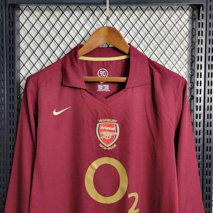 Maillot Arsenal Domicile 2005/06 - Manches Longues