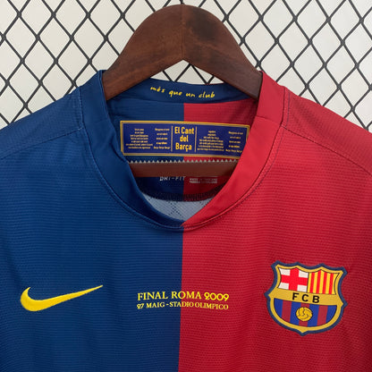 Maillot Barcelone Domicile 2008/09 - Finale de la Ligue des Champions - Manches Longues