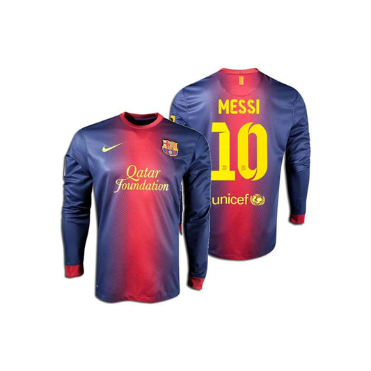 Maillot Barcelone Domicile 2012/13 - Messi 10 - Manches Longues