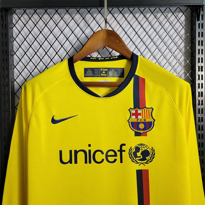 Maillot Barcelone Extérieur 2008/09 - Manches Longues