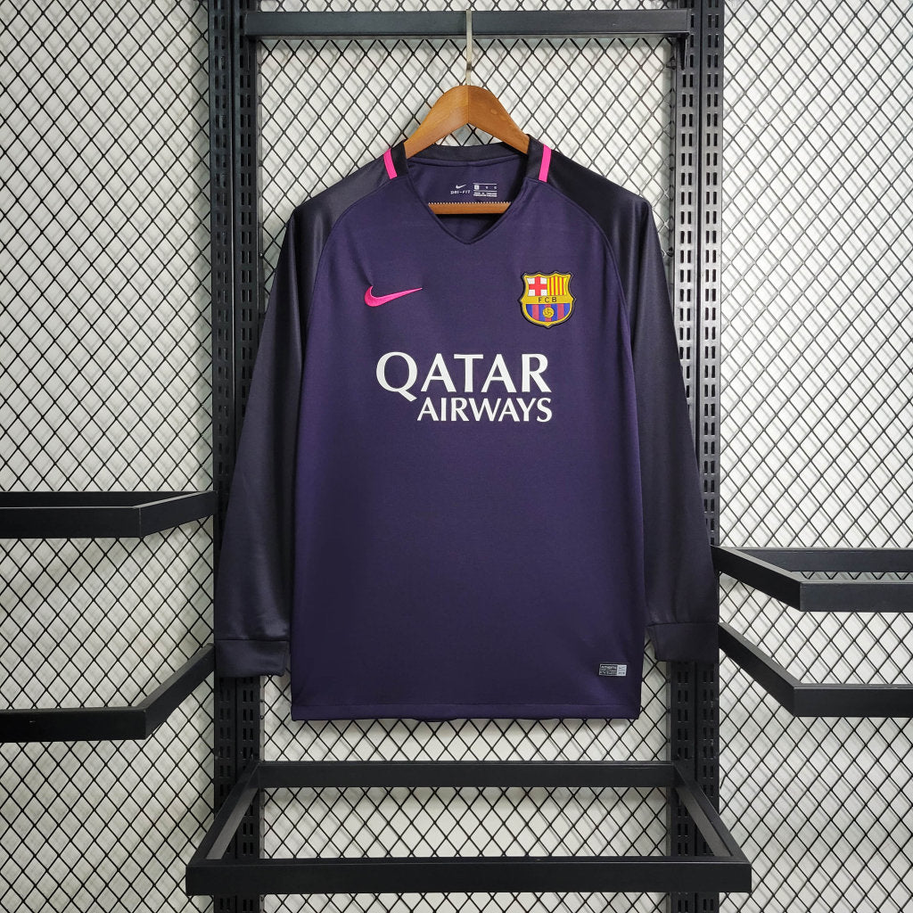 Maillot Barcelone Extérieur 2016/17 - Manches Longues