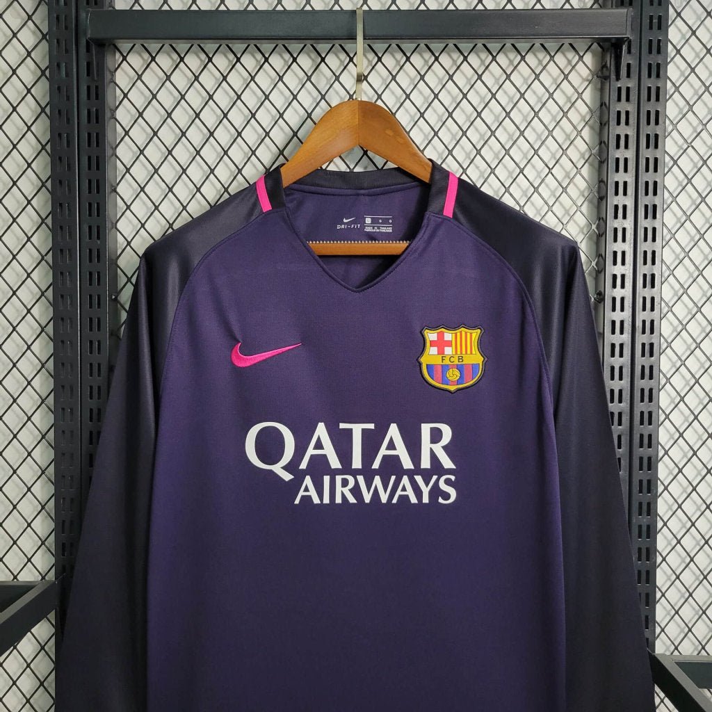 Maillot Barcelone Extérieur 2016/17 - Manches Longues