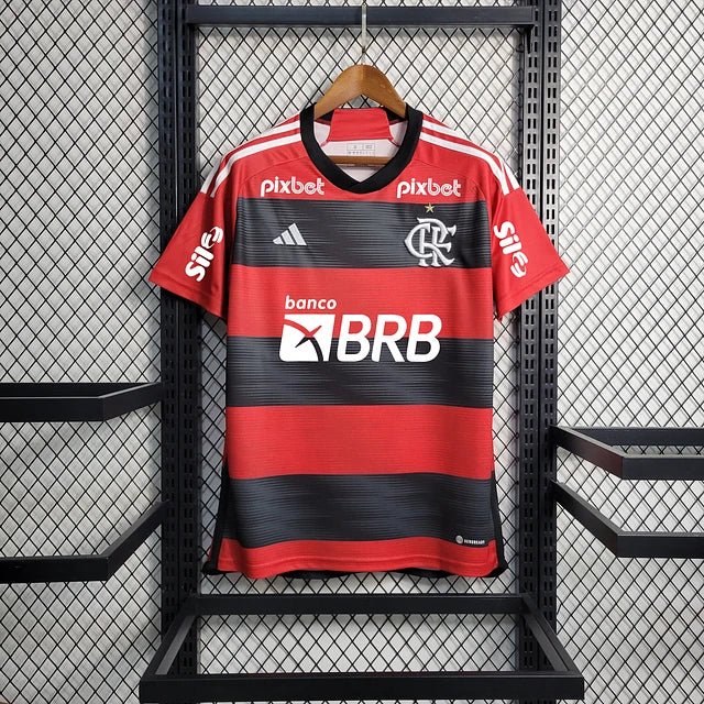 Maillot Flamengo Domicile 2023/24 - Tous les Sponsorings