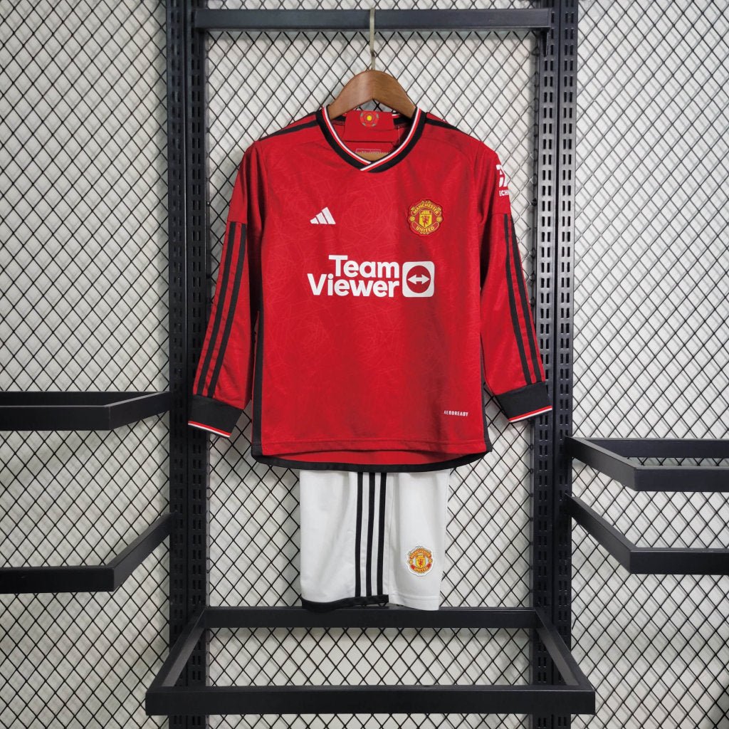 Kit - Manchester United Domicile 2023/24 - Manches Longues