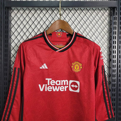 Kit - Manchester United Domicile 2023/24 - Manches Longues