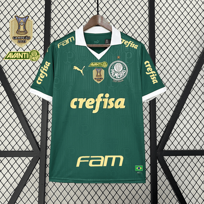 Maillot Palmeiras Domicile 2024/25 - Tous les Sponsorings + Symbole du champion