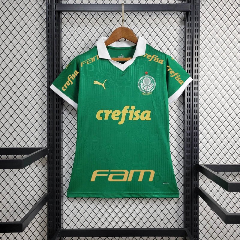 Maillot Palmeiras Domicile 2024/25 - Tous les Sponsorings - Version Féminine