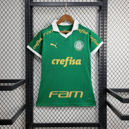 Maillot Palmeiras Domicile 2024/25 - Tous les Sponsorings - Version Féminine