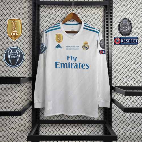 Maillot Real Madrid Domicile 2017/18 - Manches Longues - Finale de la Ligue des Champions