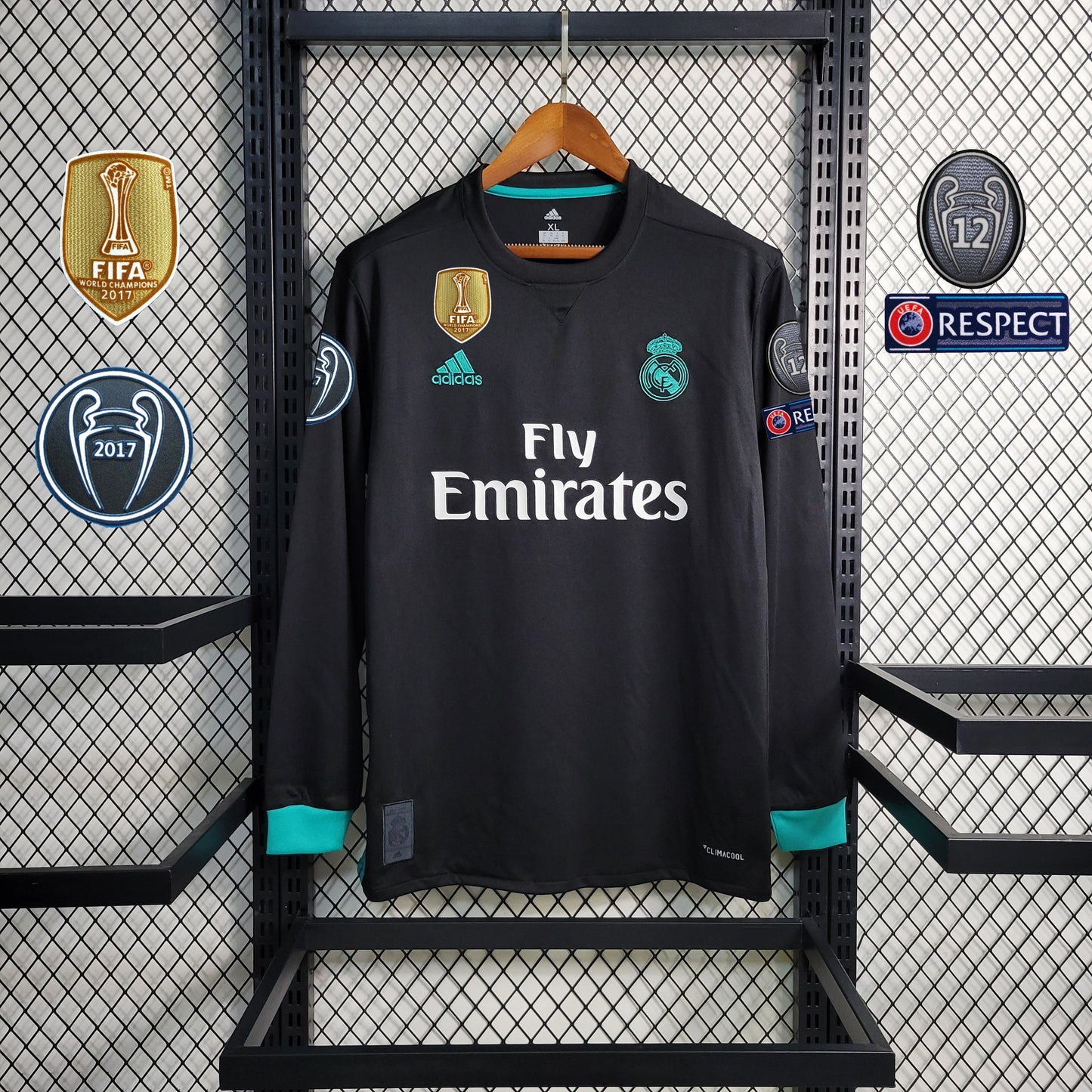 Maillot Real Madrid Extérieur 2017/18 - Champions League - Manches Longues