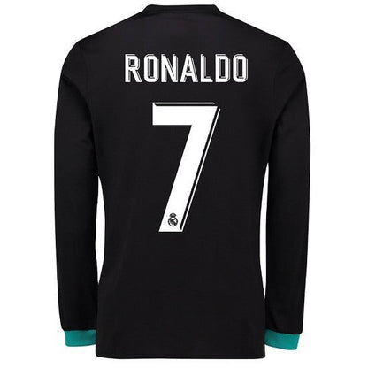 Maillot Real Madrid Extérieur 2017/18 - Ronaldo 7 - Manches Longues