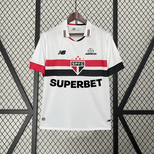 Maillot São Paulo Domicile 2024/25 - Tous les Sponsorings